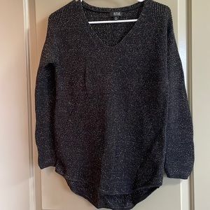 Sweater, black with gold sparkles
